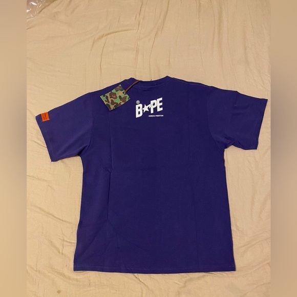 Baape and Heron Preston Purple Graphic Jersey - Picture 2 of 6